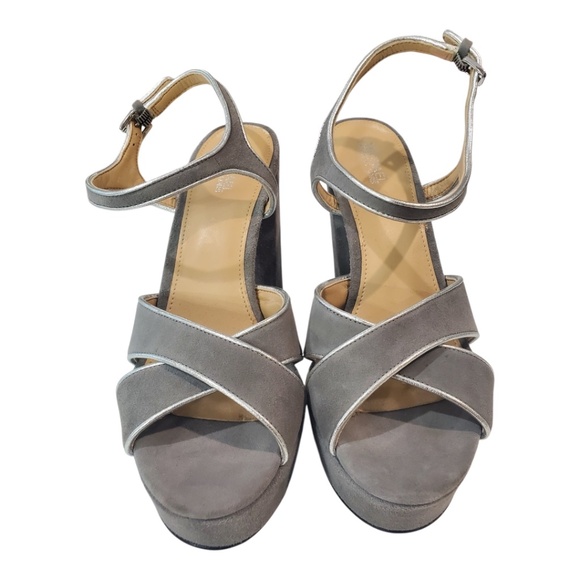 Michael Kors Lexi Suede Platform Heels Size 6.5 - Picture 3 of 9